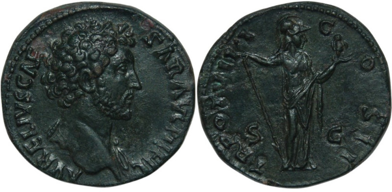 biddr - Lipsia Numismatics, Auction 1, lot 229. Marcus Aurelius as Caesar Sestertius Obv