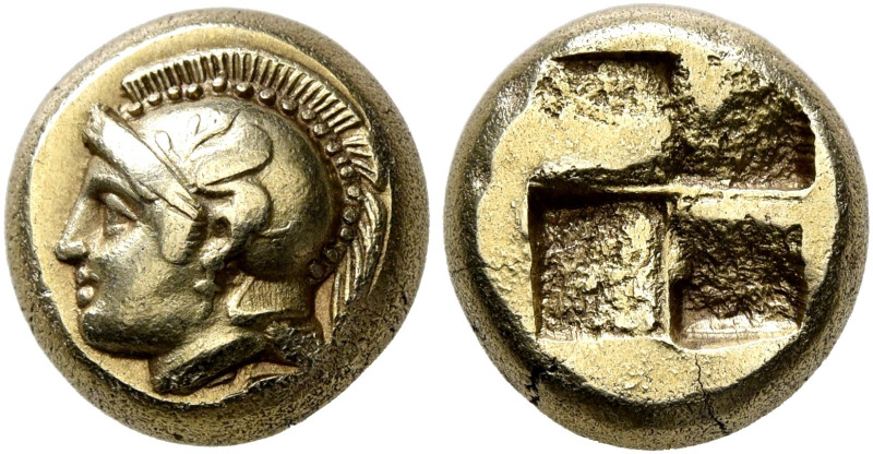 IONIA. Phokaia. Circa 478-387 BC. Hekte (Electrum, 10 mm, 2.57 g). Head of Athen...