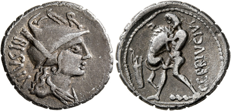 LOWER DANUBE. Geto-Dacians. 1st century BC. 'Denarius' (Silver, 19 mm, 4.17 g, 1...