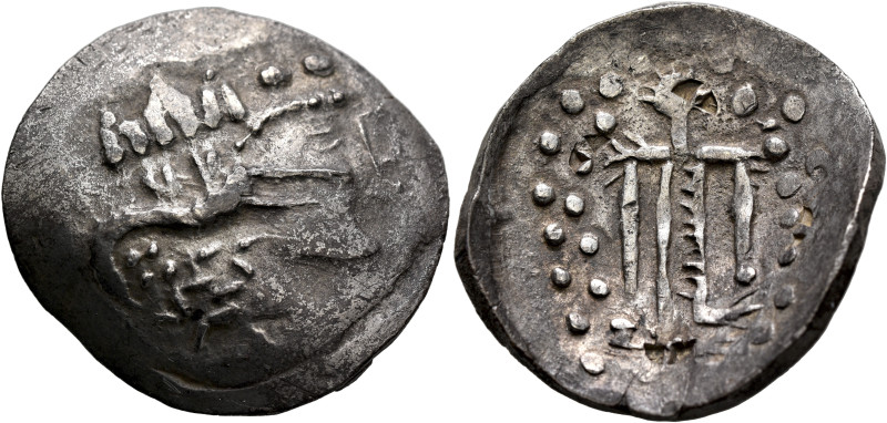 LOWER DANUBE. Imitations of Thasos. Late 2nd-1st century BC. Tetradrachm (Silver...