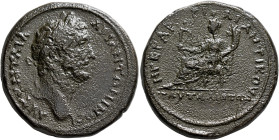 THRACE. Pautalia. Antoninus Pius, 138-161. Pentassarion (Bronze, 30 mm, 20.31 g, 7 h), Gargilius Antiquus, legatus Augusti pro praetore, 161. ΑΥΤ ΚΑΙ ...