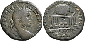 THRACE. Philippopolis. Caracalla, 198-217. Tetrassarion (Bronze, 30 mm, 16.75 g, 1 h), 215. [AYΤ K] M AYP CEYH ANTΩNΕINOC Laureate head of Caracalla t...