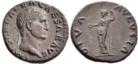 Galba, 68-69. Denarius (Silver, 18 mm, 3.40 g, 5 h), Rome, circa July 68-January 69. IMP SER GALBA CAESAR AVG Laureate head of Galba to right. Rev. DI...