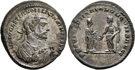 Diocletian, as Senior Augustus, 305-311/2. Follis (Silvered bronze, 29 mm, 9.56 g, 5 h), Londinium, circa May 305-spring 307. D N DIOCLETIANO FELICISS...