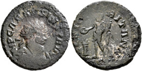 Carausius, Romano-British Emperor, 286-293. Antoninianus (Bronze, 23 mm, 4.01 g, 7 h), 'C' mint (Camulodunum?), 287-289. IMP CARAVSIVS P AVG Radiate, ...