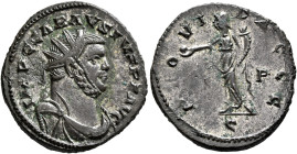 Carausius, Romano-British Emperor, 286-293. Antoninianus (Bronze, 23 mm, 4.78 g, 6 h), 'C' mint (Camulodunum?), 292-293. IMP C CARAVSIVS P F AVG Radia...