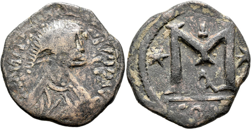 Justinian I, 527-565. Follis (Bronze, 33 mm, 15.85 g, 6 h), a contemporary imita...