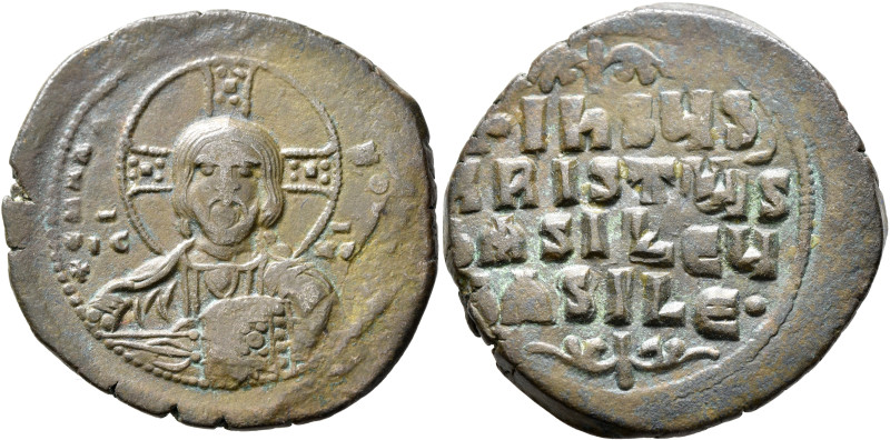 Anonymous Folles, time of Basil II & Constantine VIII, circa 976-1025. Follis (B...