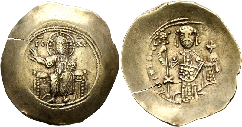 Nicephorus III Botaniates, 1078-1081. Histamenon (Electrum, 29 mm, 4.31 g, 6 h),...