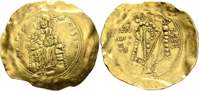 Alexius I Comnenus, 1081-1118. Hyperpyron (Gold, 32 mm, 4.26 g, 6 h), post-reform coinage, Constantinopolis, 1092-1118. +ΚЄ ROHΘЄI Christ, nimbate, se...