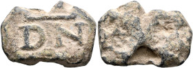 Anonymous, circa 4th century. Seal (Lead, 22 mm, 7.97 g). DN ('Dominus noster, our lord'). Rev. Blank. Dissard, Récamier 34. An interesting anonymous ...