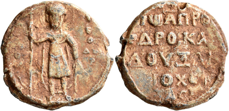 Johannes, protoproedros and doux of Antioch, mid 11th century. Seal (Lead, 29 mm...