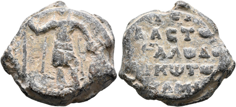Philaretos Brachamios, sebastos and grand domestikos, 1070-1080. Seal (Lead, 24 ...