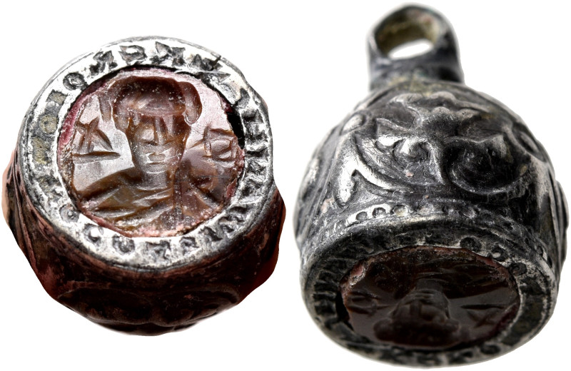 Johannes, circa 9th century. Stamp Seal (Silver, 18x13 mm, 2.95 g). +KЄ ROIΘH TO...
