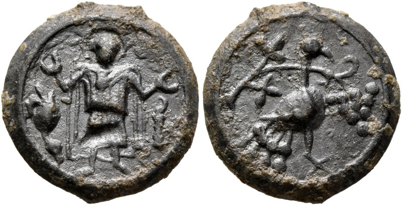 Anonymous, circa 10th century. Amulet (Lead, 18 mm, 3.91 g, 12 h). Nimbate figur...