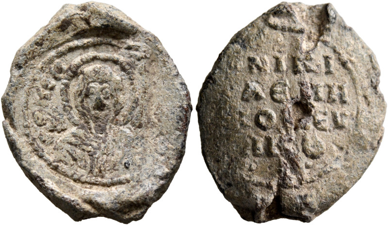 Niketas, bishop of Eunikos, 2nd half of 10th-1st half of 11th century. Seal (Lea...