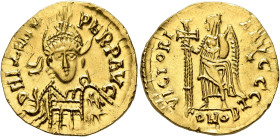 VISIGOTHS, Gaul. Euric (?), 466-484. Solidus (Gold, 20 mm, 4.45 g, 6 h), in the name of Zeno (476-491). Probably Arelate, after 476. D N LEO PE-RPET A...