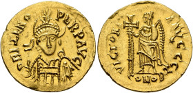 VISIGOTHS, Gaul. Euric (?), 466-484. Solidus (Gold, 21 mm, 4.44 g, 6 h), in the name of Zeno (476-491). Probably Arelate, after 476. D N LEO PE-RPET A...