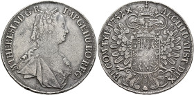 AUSTRIA. Holy Roman Empire. Maria Theresia, Empress, 1740-1780. Taler 1752 (Silver, 41 mm, 27.76 g, 11 h), Hall. M•THERESIA•D:G•R• - IMP•GE•HU•BO•REG:...