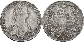 AUSTRIA. Holy Roman Empire. Maria Theresia, Empress, 1740-1780. Taler 1753 (Silver, 40 mm, 27.88 g, 12 h), Hall. M•THERESIA•D:G•R• - IMP•GE•HU•BO•REG:...