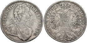 AUSTRIA. Holy Roman Empire. Maria Theresia, Empress, 1740-1780. Taler 1756 (Silver, 41 mm, 27.88 g, 12 h), Wien (Vienna). M•THERESIA•D:G• - R•IMP•GE•H...