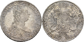 AUSTRIA. Holy Roman Empire. Maria Theresia, Empress, 1740-1780. Taler 1765 G (Silver, 41 mm, 27.98 g, 12 h), Günzburg. M•THERESIA•D:G• - R•IMP•GE•HU•B...