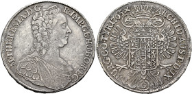 AUSTRIA. Holy Roman Empire. Maria Theresia, Empress, 1740-1780. Taler 1765 G (Silver, 41 mm, 27.99 g, 12 h), Günzburg. M•THERESIA•D:G• - R•IMP•GE•HU•B...