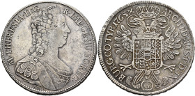 AUSTRIA. Holy Roman Empire. Maria Theresia, Empress, 1740-1780. Taler 1765 G (Silver, 42 mm, 27.95 g, 12 h), Günzburg. M•THERESIA•D:G• - R•IMP•GE•HU•B...