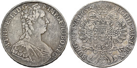 AUSTRIA. Holy Roman Empire. Maria Theresia, Empress, 1740-1780. Taler 1765 G (Silver, 41 mm, 27.88 g, 12 h), Günzburg. M•THERESIA•D:G• - R•IMP•GE•HU•B...
