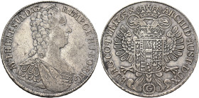 AUSTRIA. Holy Roman Empire. Maria Theresia, Empress, 1740-1780. Taler 1765 G (Silver, 41 mm, 27.98 g, 12 h), Günzburg. M•THERESIA•D:G• - R•IMP•GE•HU•B...