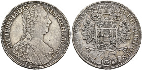 AUSTRIA. Holy Roman Empire. Maria Theresia, Empress, 1740-1780. Taler 1765 G (Silver, 42 mm, 27.95 g, 12 h), Günzburg. M•THERESIA•D:G• - R•IMP•GE•HU•B...