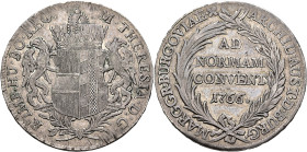 AUSTRIA. Holy Roman Empire. Maria Theresia, Empress, 1740-1780. Taler 1766 (Silver, 40 mm, 28.00 g, 12 h), Günzburg. M•THERESIA•D:G• - R•IMP•HU•BO•REG...