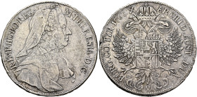 AUSTRIA. Holy Roman Empire. Maria Theresia, Empress, 1740-1780. Taler 1767 (Silver, 41 mm, 27.94 g, 12 h), Wien (Vienna). M•THERESIA•D:G• - R•IMP•HU•B...