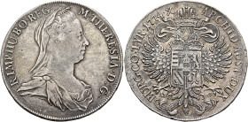 AUSTRIA. Holy Roman Empire. Maria Theresia, Empress, 1740-1780. Taler 1774 (Silver, 41 mm, 27.88 g, 12 h), Hall. M•THERESIA•D:G• - R•IMP•HU•BO•REG• Di...