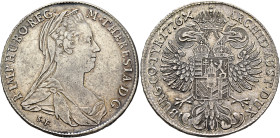 AUSTRIA. Holy Roman Empire. Maria Theresia, Empress, 1740-1780. Taler 1776 (Silver, 41 mm, 27.96 g, 12 h), Günzburg. M•THERESIA•D:G• - R•IMP•HU•BO•REG...