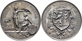 SWITZERLAND. Schützenmedaillen (Shooting Medals). Schützenmedaille (Shooting Medal) 1890 (Silver, 45 mm, 38.76 g, 12 h), on the confederate shooting f...