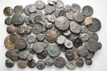 A lot containing 87 bronze coins. All: Greek. Fair to fine. LOT SOLD AS IS, NO RETURNS. 87 coins in lot.


From a European collection, formed befor...