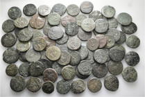 A lot containing 73 bronze coins. All: Amisos. Bronzes. Fair to very fine. LOT SOLD AS IS, NO RETURNS. 73 coins in lot.


From a European collectio...