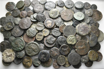 A lot containing 146 bronze coins. All: Greek. Fair to very fine. LOT SOLD AS IS, NO RETURNS. 146 coins in lot.


From a Swiss collection, formed b...