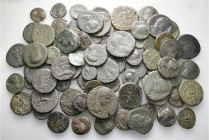 A lot containing 80 bronze coins. All: Roman Provincial. Fair to very fine. LOT SOLD AS IS, NO RETURNS. 80 coins in lot.


From a European collecti...
