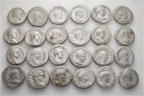 A lot containing 24 silver coins. All: Syro-Phoenician. Tetradrachms. Very fine to good very fine. Harshly cleaned. LOT SOLD AS IS, NO RETURNS. 24 coi...
