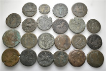 A lot containing 22 bronze coins. All: Roman Provincial. Alexandria. Mostly fine. LOT SOLD AS IS, NO RETURNS. 22 coins in lot.


From a British col...