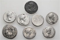 A lot containing 8 silver coins. Including: Roman Imperatorial and Roman Imperial. Fine to very fine. LOT SOLD AS IS, NO RETURNS. 8 coins in lot.

...