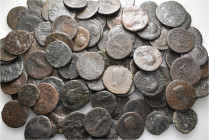 A lot containing 93 bronze coins. All: Roman Imperial. Fair to fine. LOT SOLD AS IS, NO RETURNS. 93 coins in lot.


From a European collection, for...