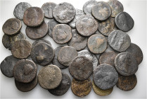 A lot containing 39 bronze coins. All: Roman Imperial. Fair to fine. LOT SOLD AS IS, NO RETURNS. 39 coins in lot.


From a European collection, for...