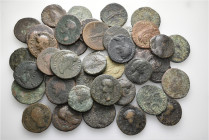A lot containing 40 bronze coins. All: Roman Imperial. Fair to fine. LOT SOLD AS IS, NO RETURNS. 40 coins in lot.


From a European collection, for...