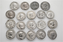A lot containing 19 silver coins. All: Roman Imperial. Antoniniani. Very fine to good very fine. LOT SOLD AS IS, NO RETURNS. 19 coins in lot.


Fro...