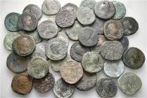 A lot containing 40 bronze coins. All: Roman Imperial. Fair to fine. LOT SOLD AS IS, NO RETURNS. 40 coins in lot.


From a European collection, for...