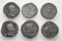 A lot containing 6 bronze coins. All: Roman Imperial. Sestertii. Fine to very fine. LOT SOLD AS IS, NO RETURNS. 6 coins in lot.


From a European c...
