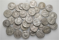 A lot containing 35 silver coins. All: Roman Imperial. Antoniniani. About very fine to good very fine. LOT SOLD AS IS, NO RETURNS. 35 coins in lot.
...